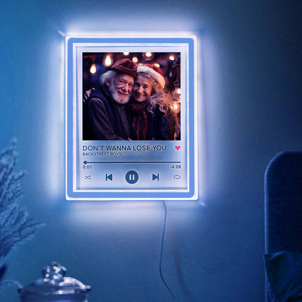 Custom Photo Night Light Personalized Music Neon Plaque Christmas Gifts - MadeMineAU