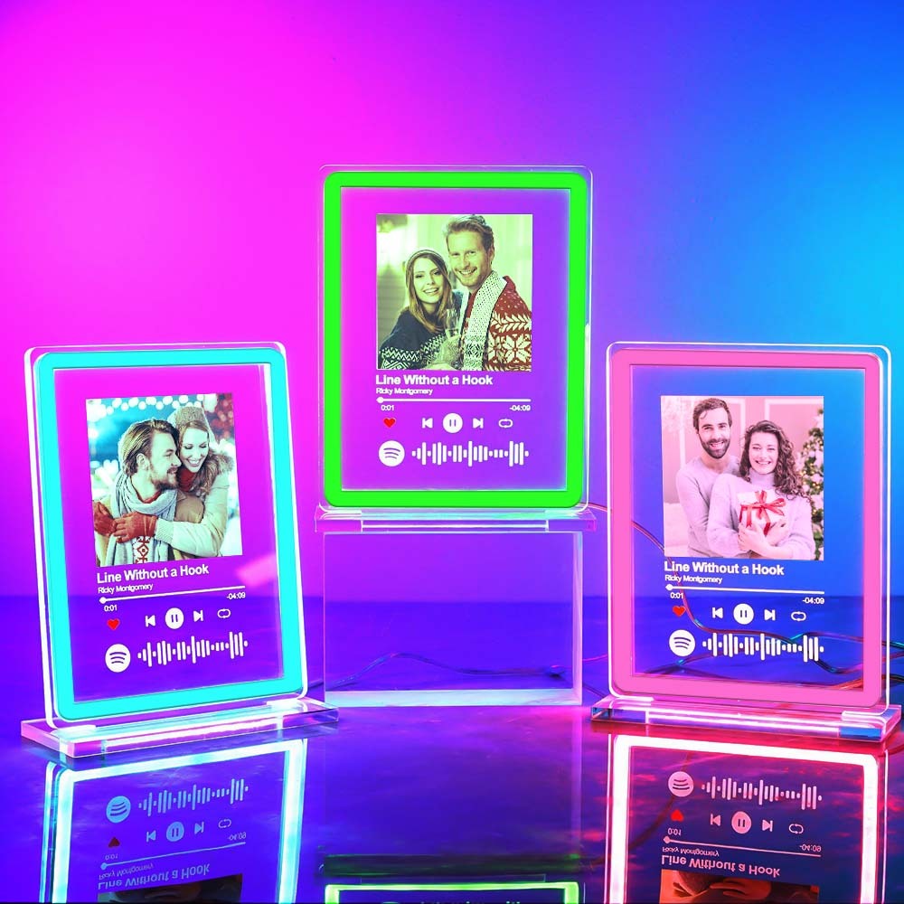 Personalized Photo Spotify Music Night Light Scannable Code Neon Sign Lamp For Couples - MadeMineAU