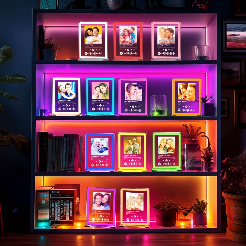 Personalized Photo Spotify Music Night Light Scannable Code Neon Sign Lamp For Couples - MadeMineAU