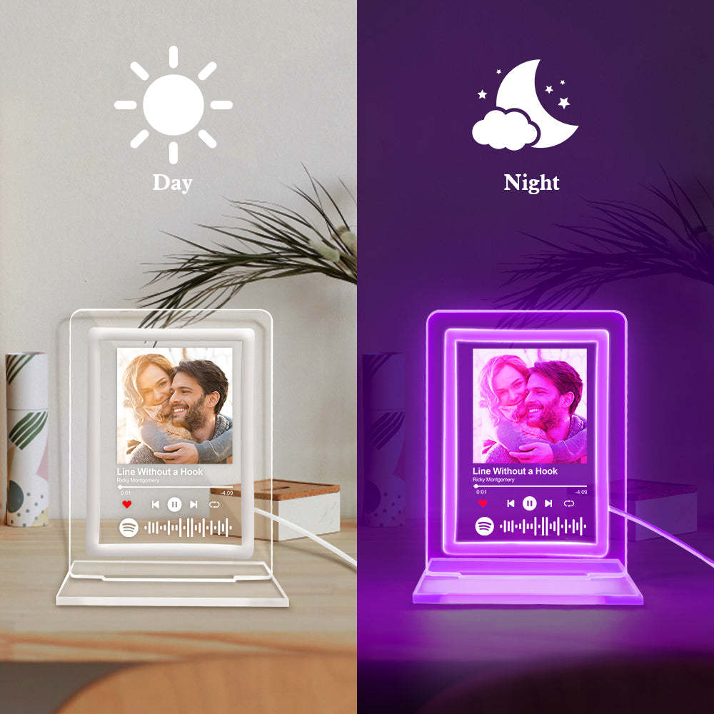 Custom Spotify Night Light Personalized Music Plaque Gifts for Lovers - MadeMineAU