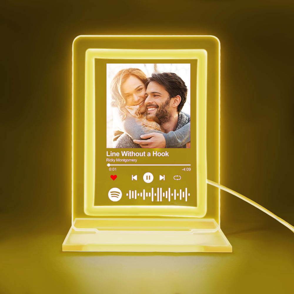 Custom Spotify Night Light Personalized Music Plaque Gifts for Lovers - MadeMineAU