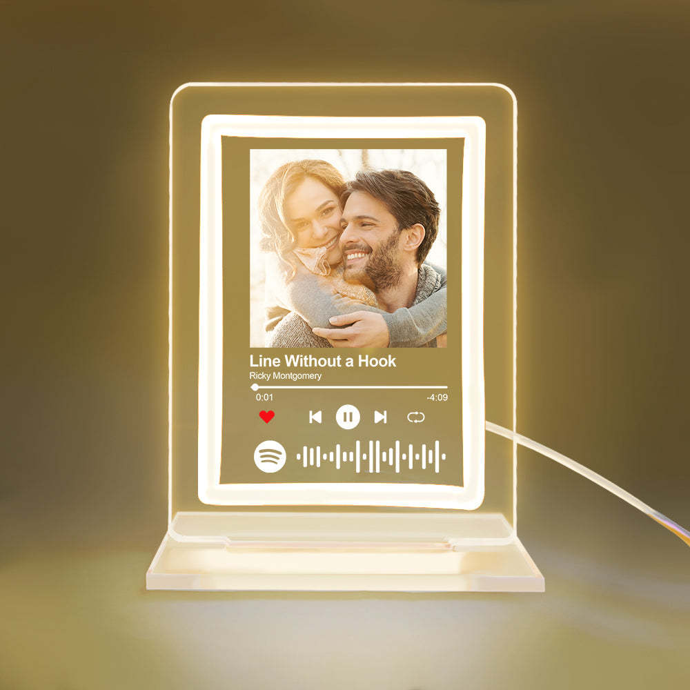 Custom Spotify Night Light Personalized Music Plaque Gifts for Lovers - MadeMineAU