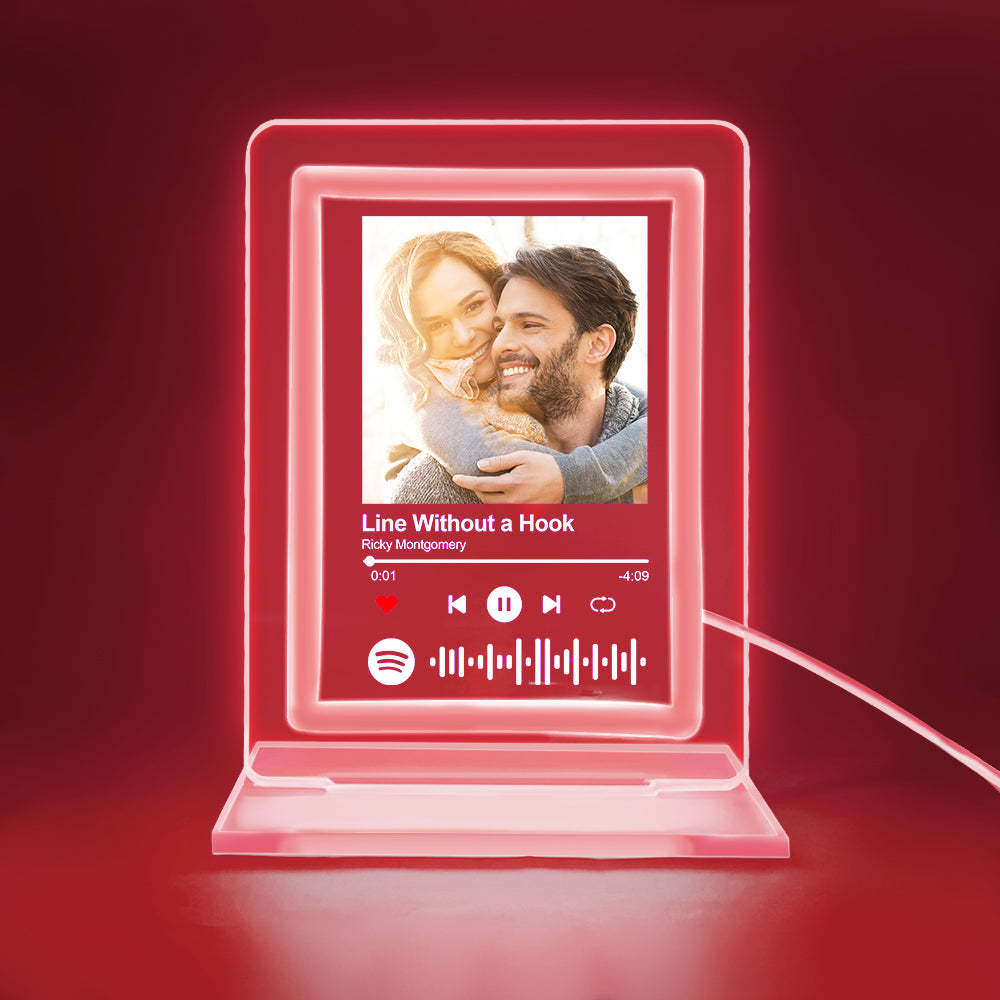 Custom Spotify Night Light Personalized Music Plaque Gifts for Lovers - MadeMineAU