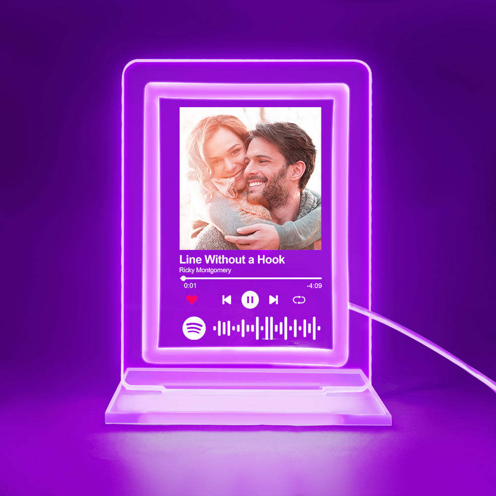 Custom Spotify Night Light Personalized Music Plaque Gifts for Lovers - MadeMineAU