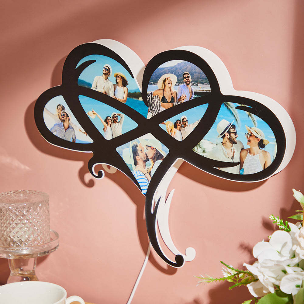 Custom Photo Night Light Infinite Love Home Gifts - MadeMineAU