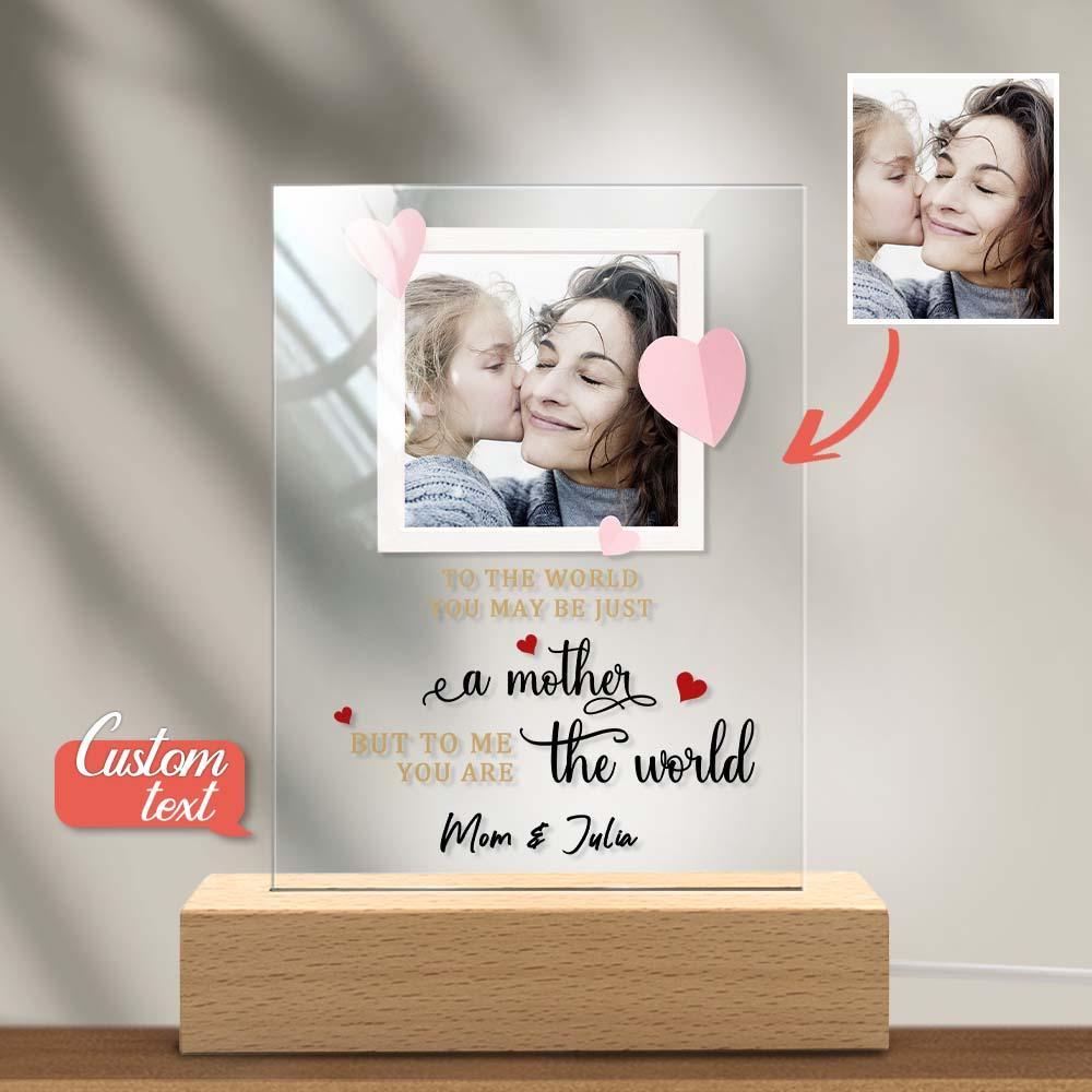 Mother's Day Gift Custom Photo Keychian/Plaque/Night Light For Mom - MadeMineAU