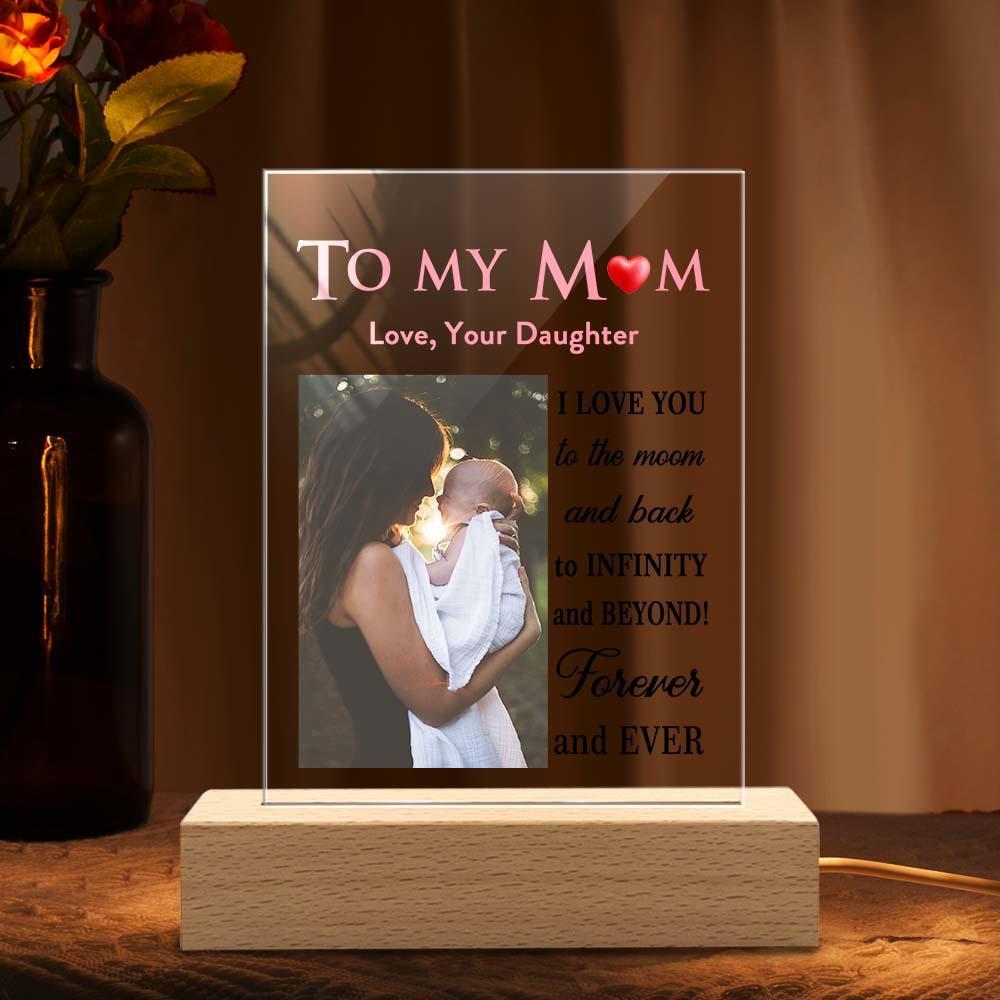 Mother's Day Gift Custom Photo Keychian/Plaque/Night Light For Mom - MadeMineAU