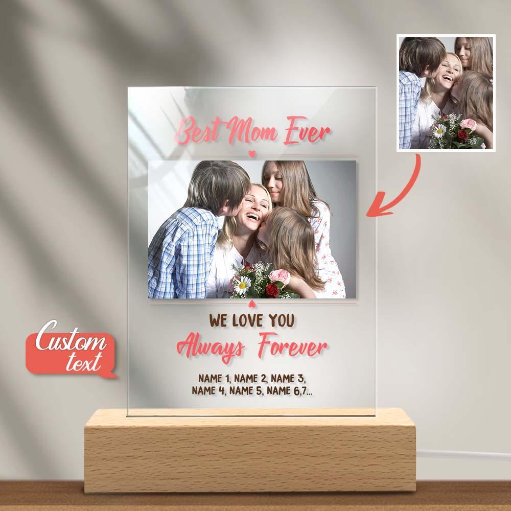 Mother's Day Gift Custom Photo Keychian/Plaque/Night Light For Mom - MadeMineAU