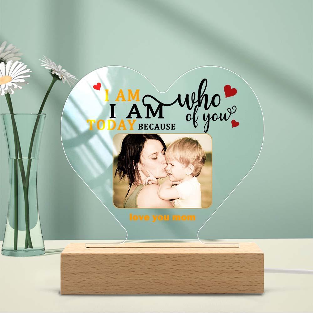 Mother's Day Gift Custom Photo Keychian/Plaque/Night Light For Mom - MadeMineAU