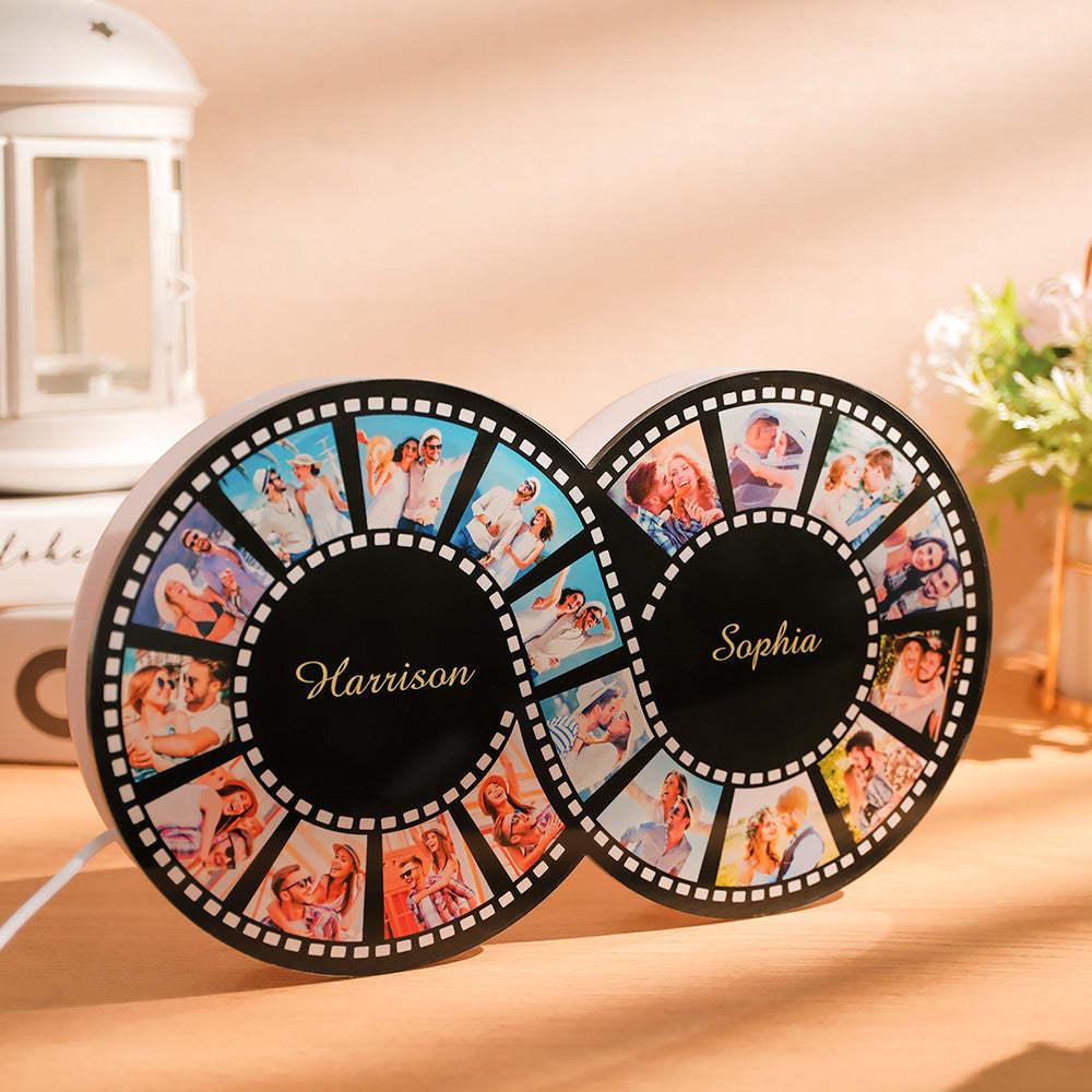 Personalized Photo Film Night Light Vintage Infinity Film Picture Lamp Gifts For Him - MadeMineAU
