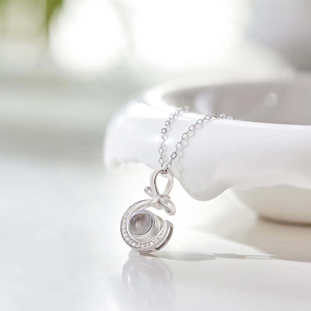 Custom Projection Necklace Unique Design Couple Gifts - MademineAU