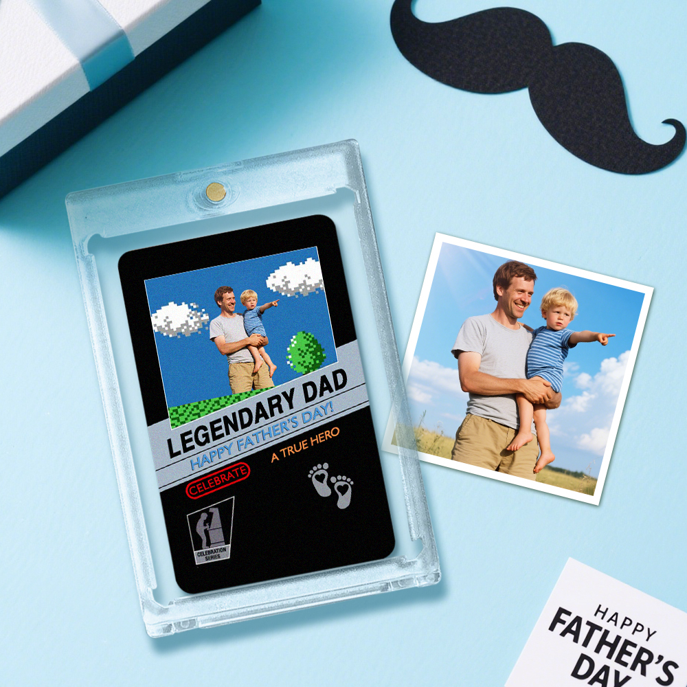 Father’s Day Custom Poke Card, Personalized Gift for Dad, Special Poke Card Present - MademineAU