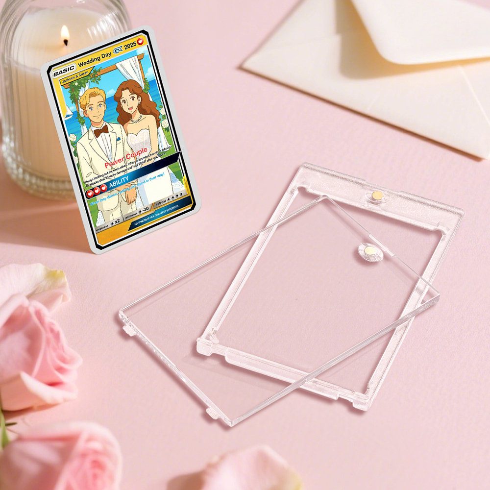 Personalized Couple Poke Card, Custom Wedding Gift, Unique Present for Bride and Groom - MademineAU