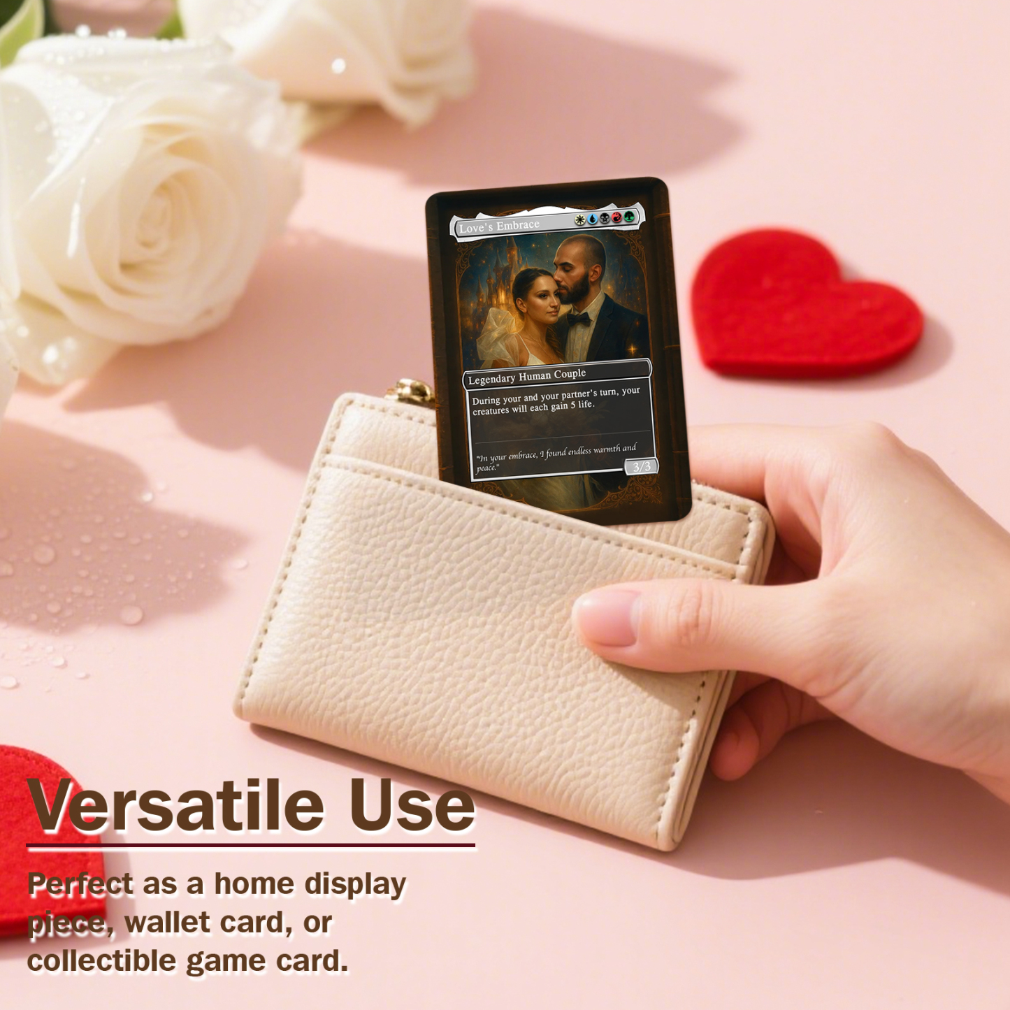 Custom Anime Couple Magic Card, Personalized Photo Magic Anime Card Valentine's Day Gift, Gift for Couples - MademineAU