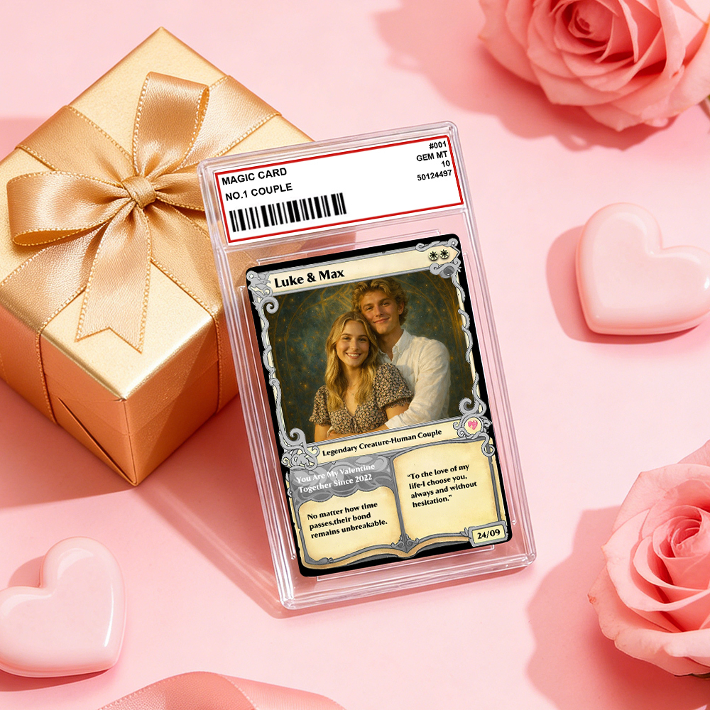 Custom MTG Anime Card Personalized Magic Card Fantasy Game Anime Card Valentine's Day Gift for Couple - MademineAU