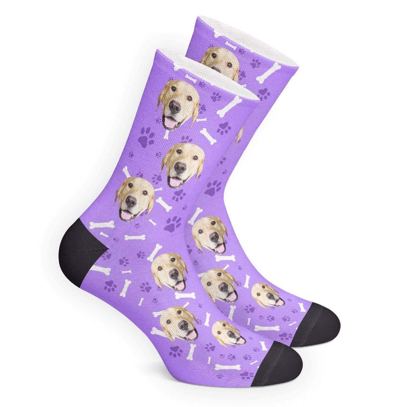 Gifts for Pet Lover Photo Socks Custom Dog Face Socks - MadeMineAU