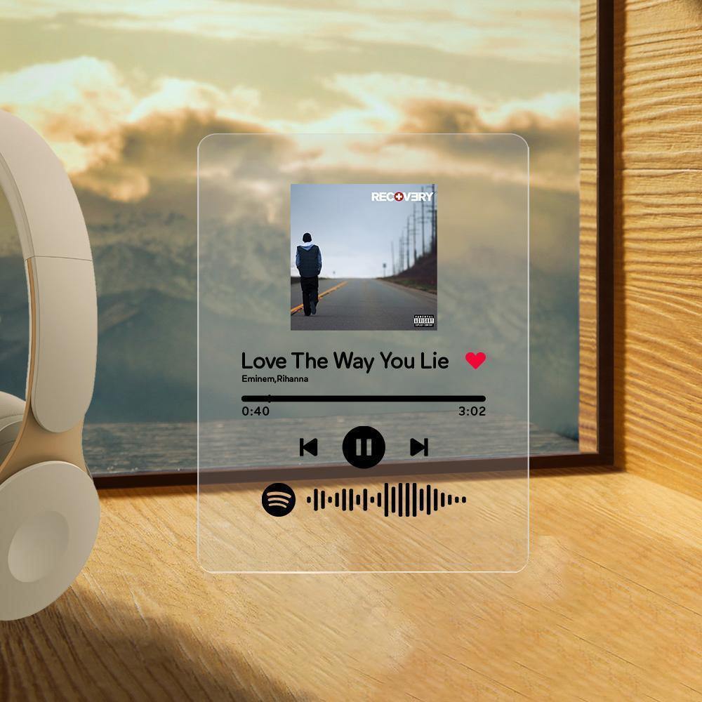Custom Night Light - Spotify Code Music Plaque Glass For Family(4.7in x 7.1in) - MadeMineAU