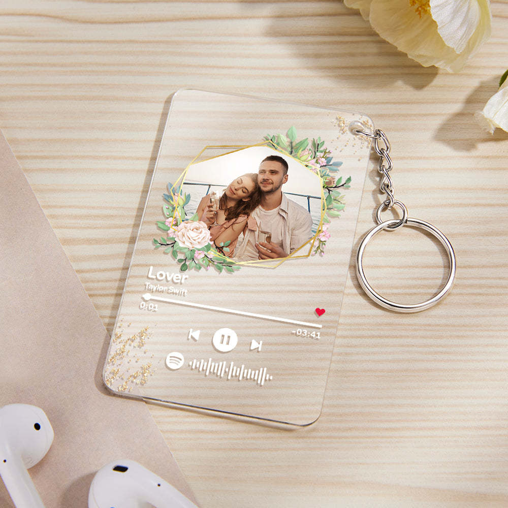 Custom Spotify Code Song Plaque Music Glass Keychain/Plaque/NightLight Gift For Lover - MadeMineAU