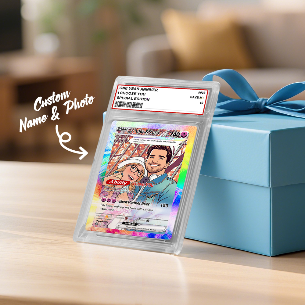 Personalized Card Custom Trading Card Gift For Him/Her or Couples Replica Cards Anniversary Day Gift - MyPhotoSocks