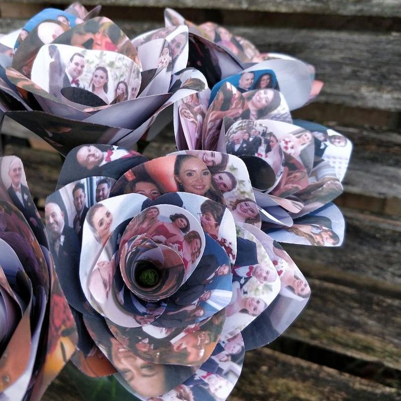 Personalized Photo Single Rose Gift For Love Custom Photo Rose