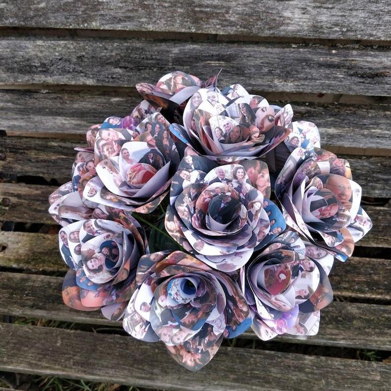 Personalized Photo Single Roses. READ DESCRIPTION Before Purchase!!!! Gift, Birthday, Anniversary, Wedding.