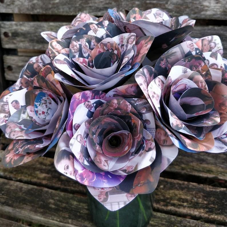 Personalized Photo Single Roses. READ DESCRIPTION Before Purchase!!!! Gift, Birthday, Anniversary, Wedding.