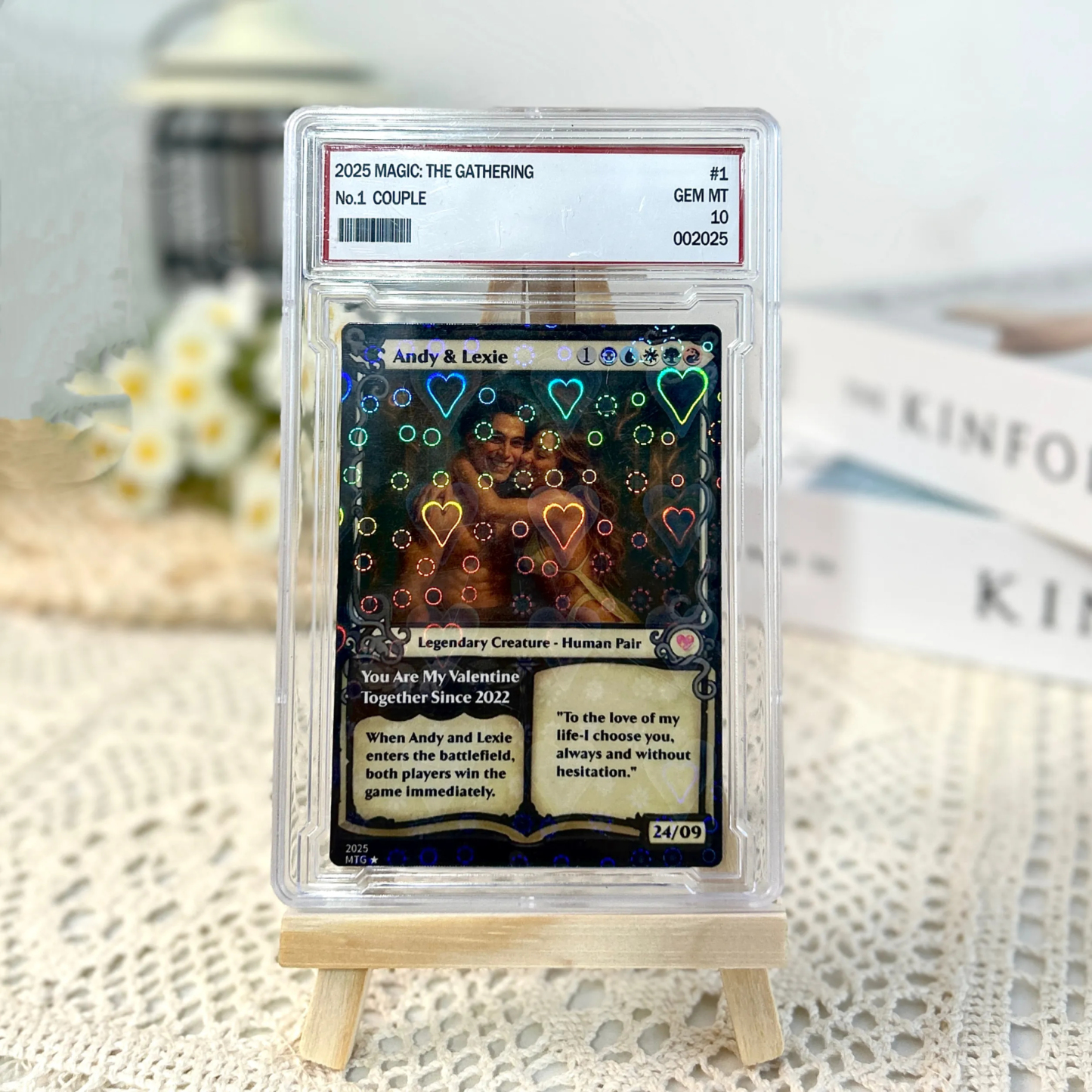 Custom Magic Card Fantasy Game Anime Card Valentine's Day Gift for Couple - MademineAU