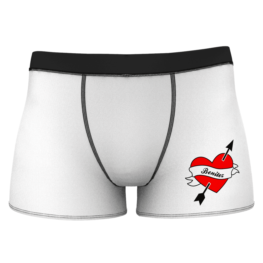 Custom Girlfriend Love Heart Shorts Boxer - MadeMineAU