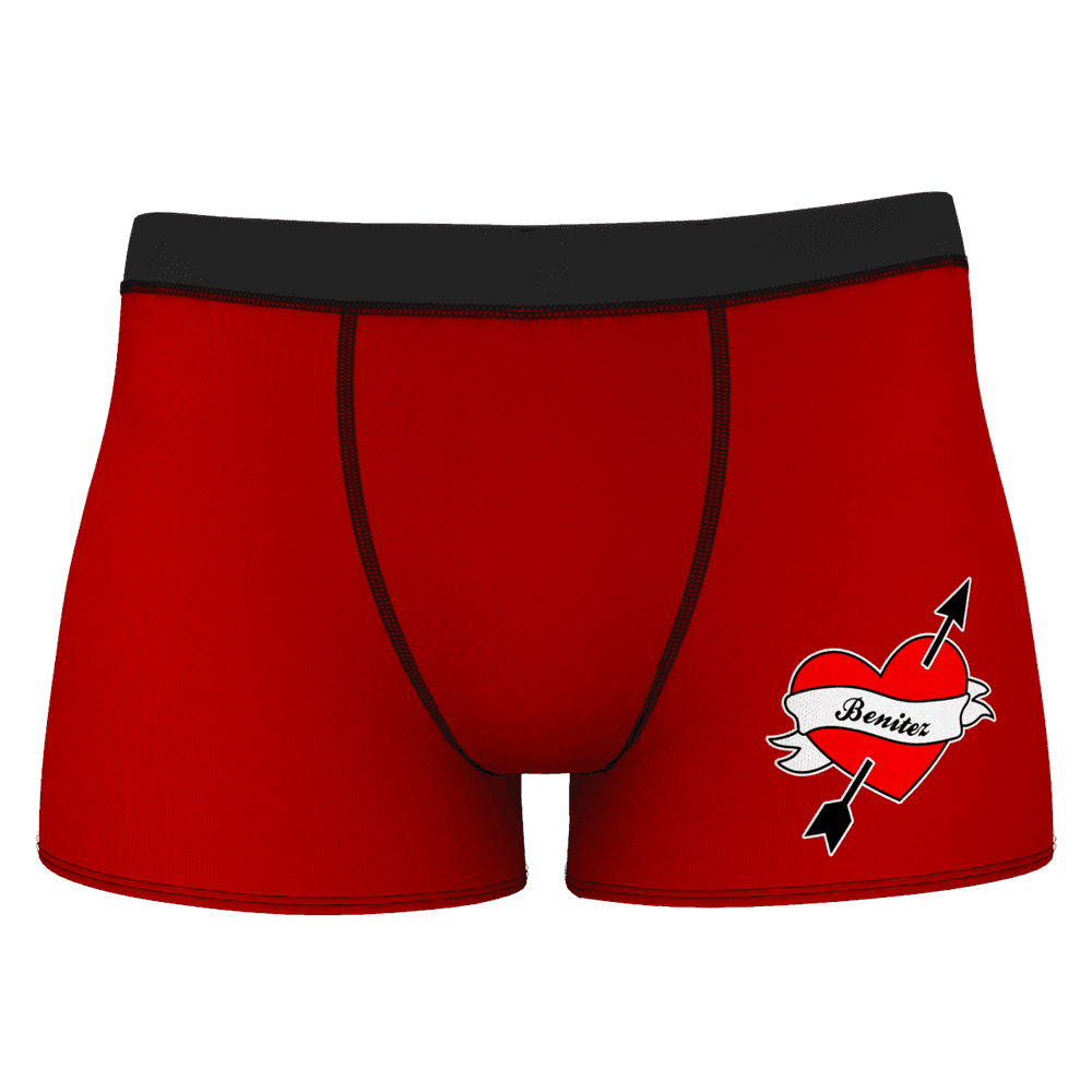 Custom Girlfriend Love Heart Shorts Boxer - MadeMineAU