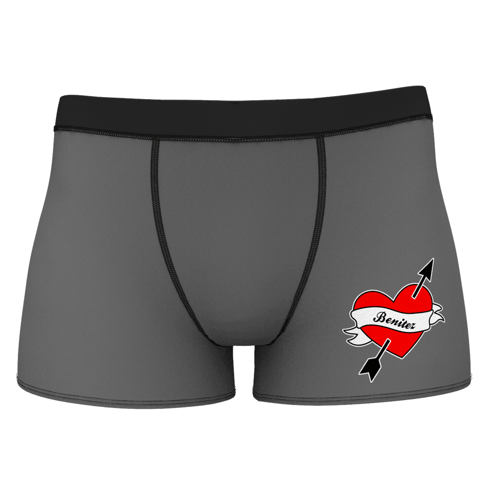Custom Girlfriend Love Heart Shorts Boxer - MadeMineAU