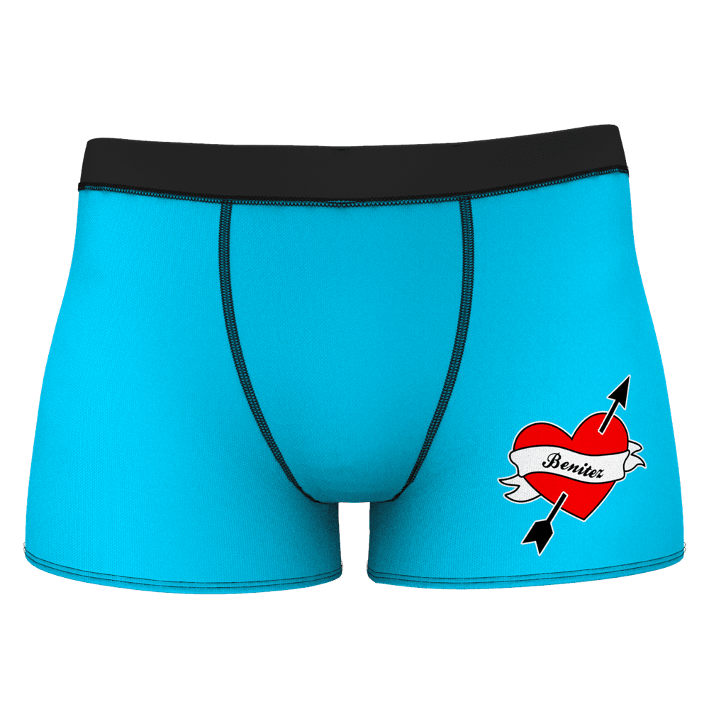 Custom Girlfriend Love Heart Shorts Boxer - MadeMineAU