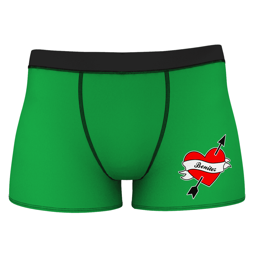Custom Girlfriend Love Heart Shorts Boxer - MadeMineAU