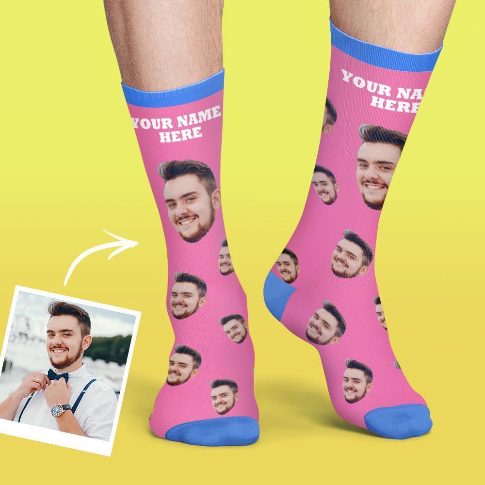 Custom Face Socks Colorful Candy Series - MadeMineAU