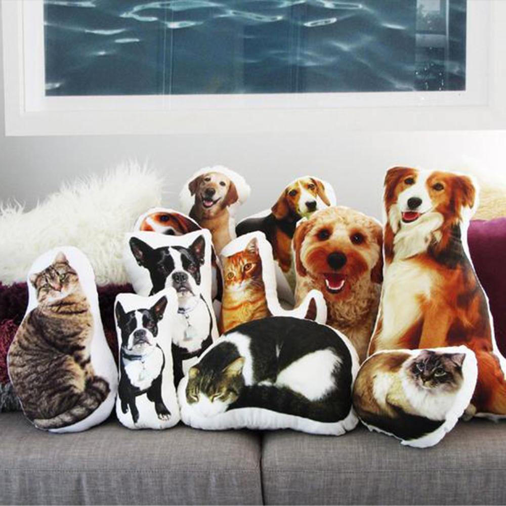 Custom Pet Photo Face Pillow 3D Portrait Pillow-catbaby - MadeMineAU