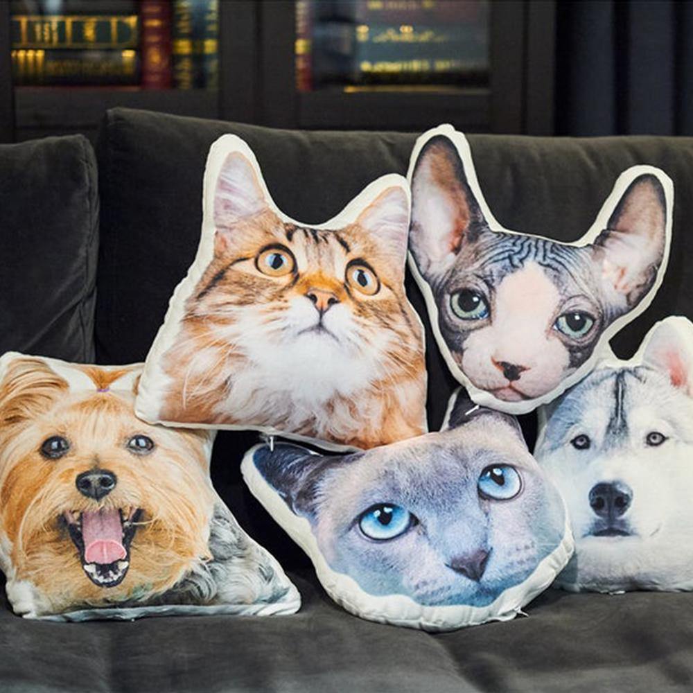 Custom Pet Photo Face Pillow 3D Portrait Pillow-catbaby - MadeMineAU