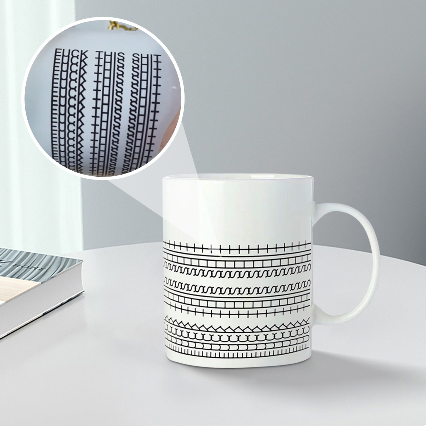 Fuck This Shit Mug Ceramic Coffee Mug Gift For Friends and Coworkers