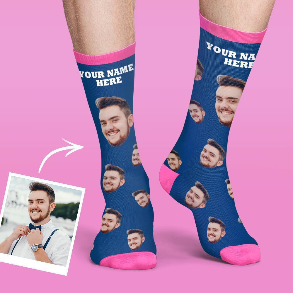 Custom Face Socks Colorful Candy Series - MadeMineAU
