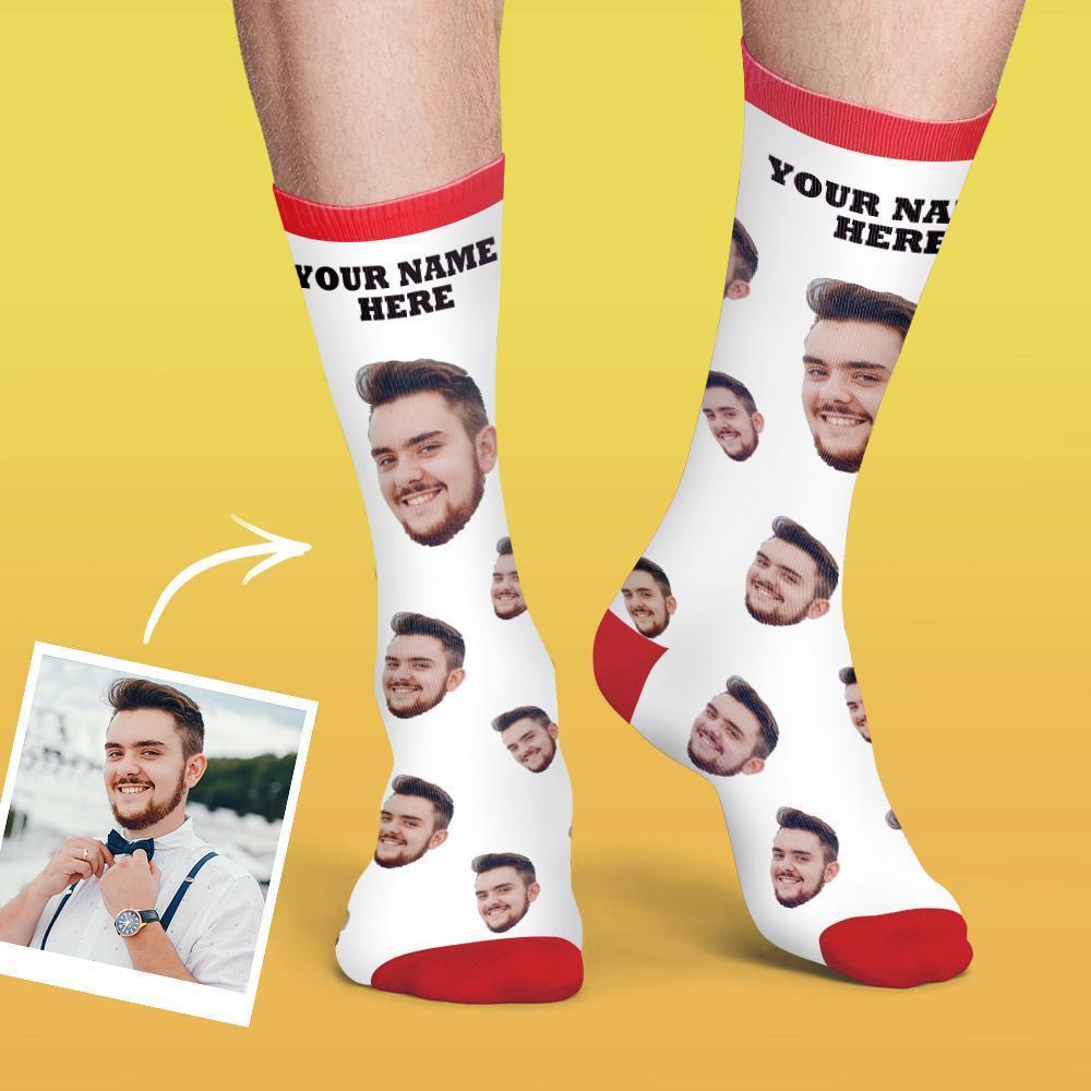 Custom Face Socks Colorful Candy Series - MadeMineAU