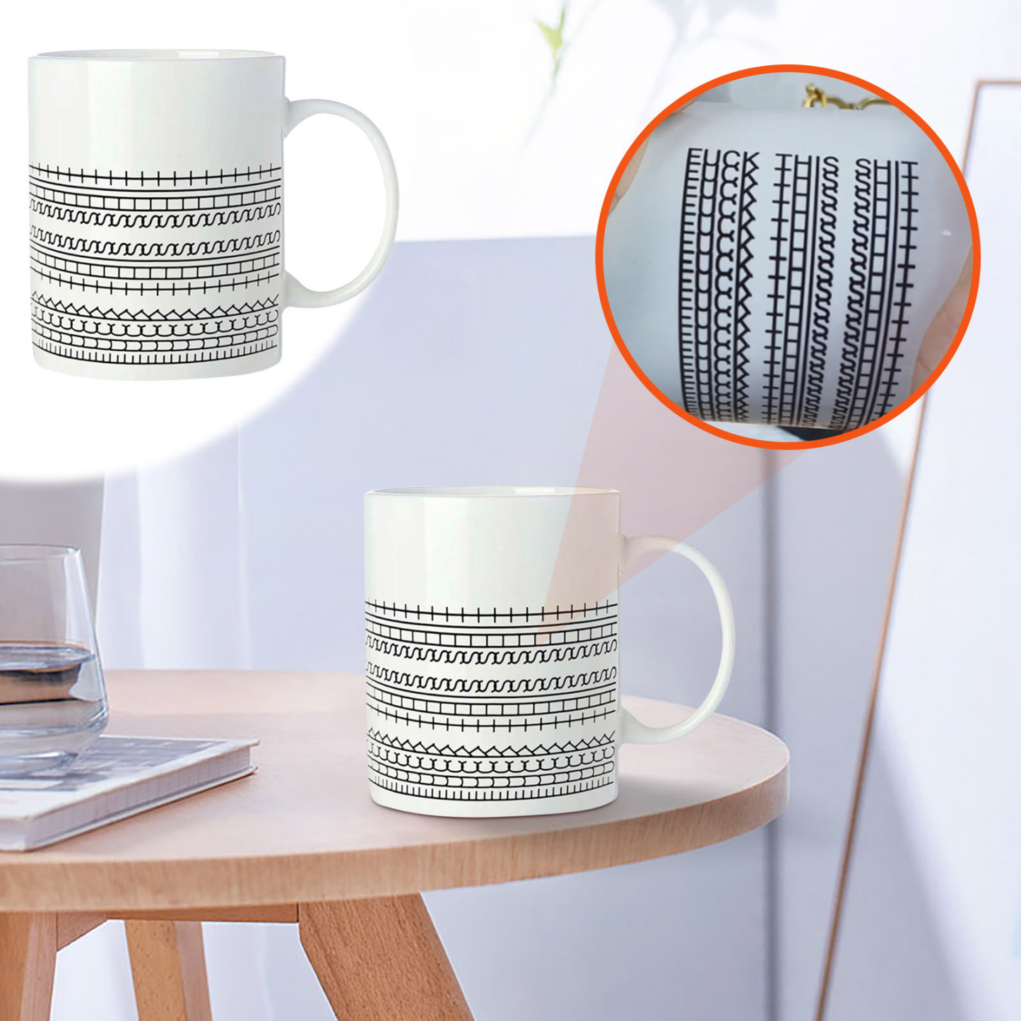 Creative New Ceramic Hidden Message Coffee Mug – Unique Kitchen Gift for Friends and Coworkers
