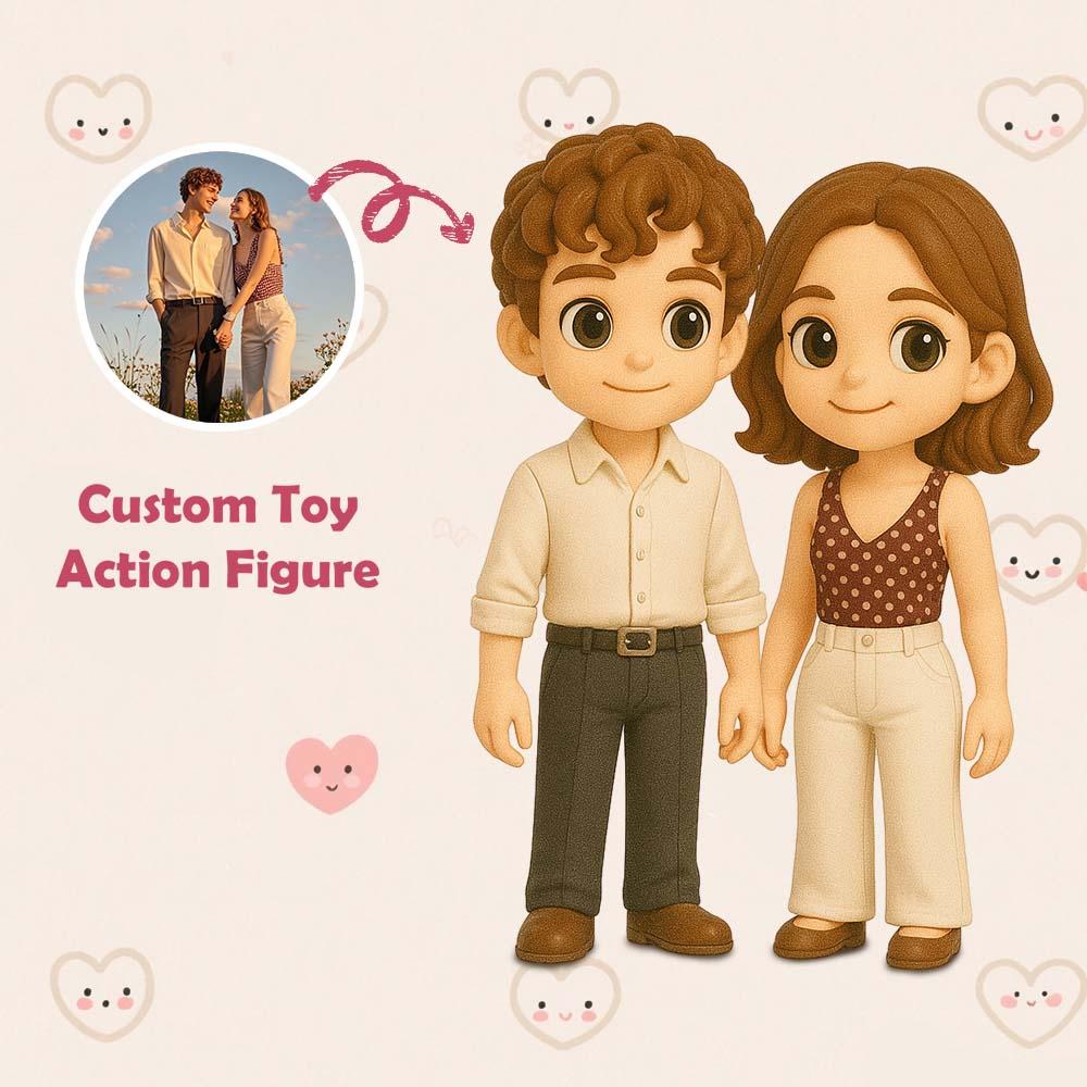 Custom 3D Action Figure From Your Photo Personalized Toy Figure Custom Action Figure Gift for Girlfriend/Boyfriend