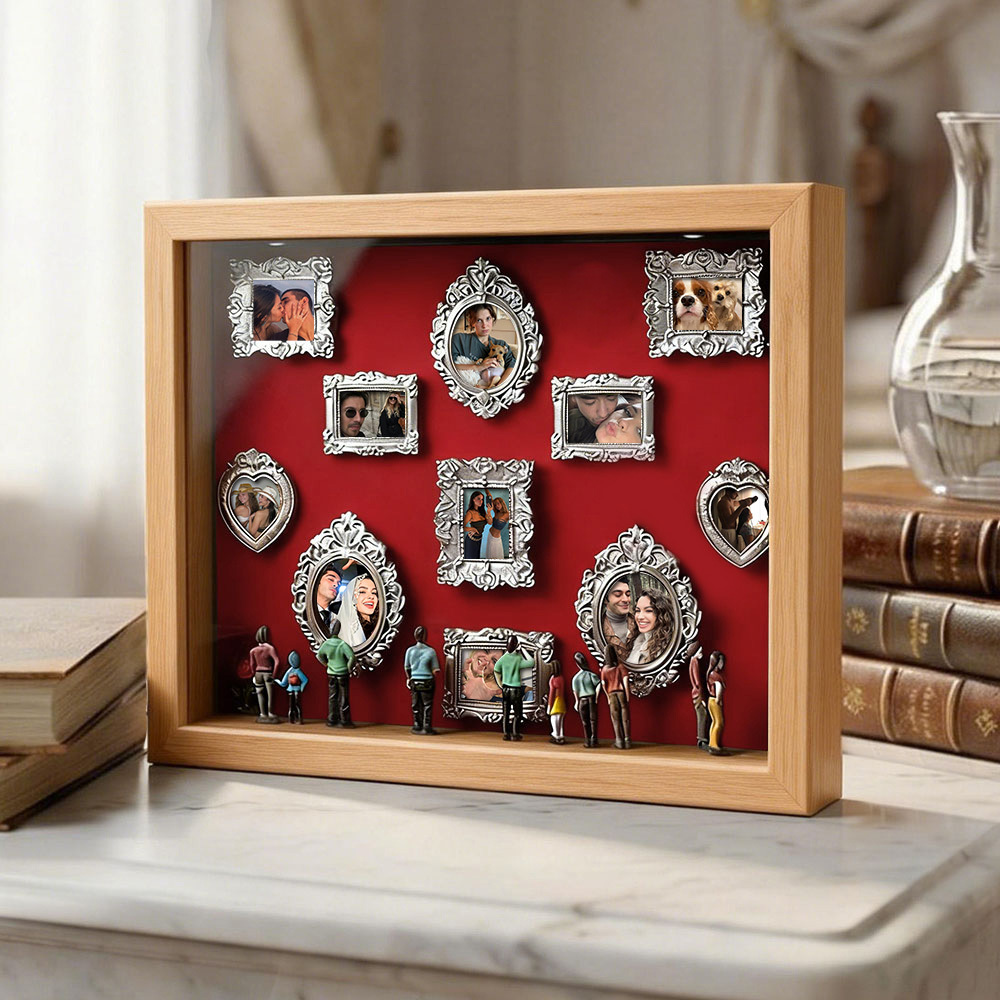 Custom Photo Frame Museum of Us Frame Personalized Photo Frame Couples Gift for Her Cute Miniature Museum Gifts Meaningful Gift Valentine's Day Anniversary Gift - MyCustomBrickFigures
