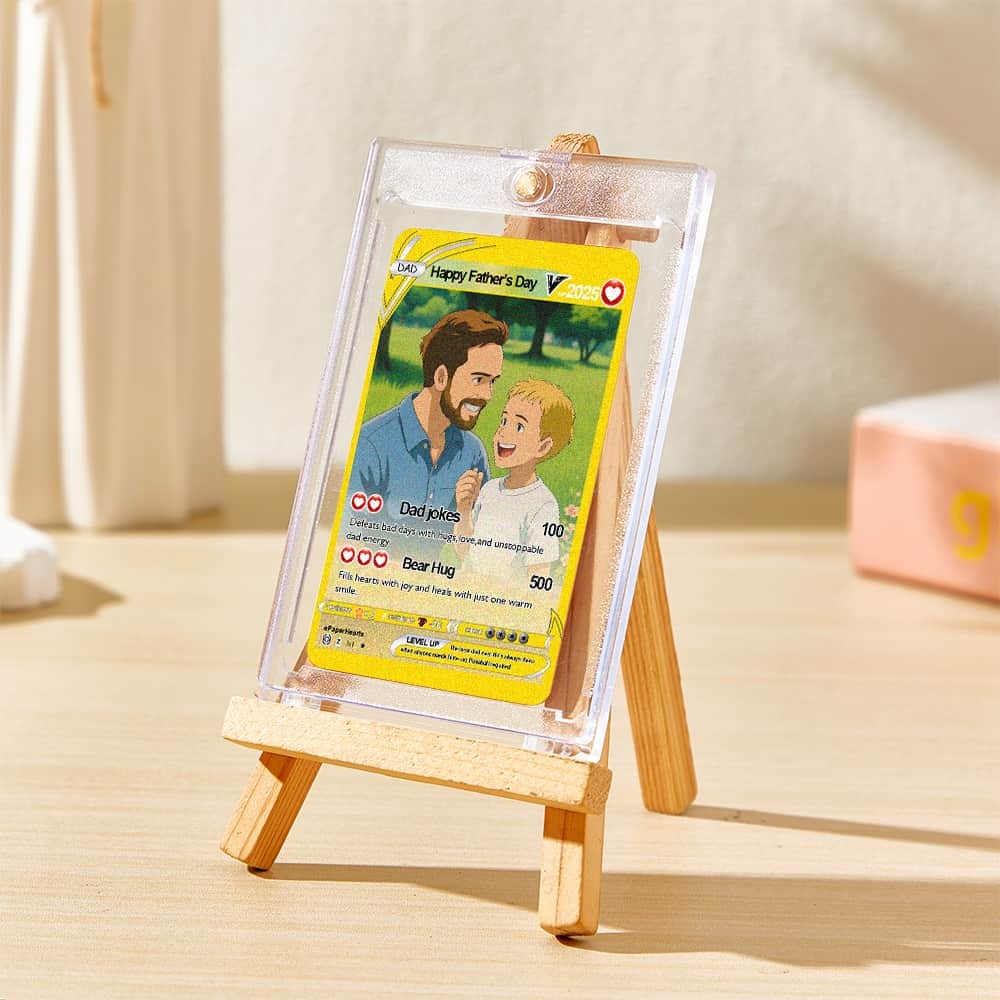 Father's Day Poke Card Custom Poke Card Gift For Dad, Father's Day Gift, Custom Present