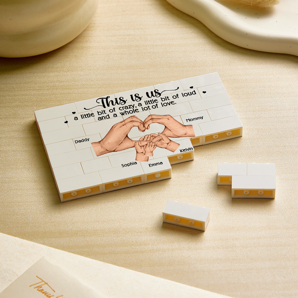 Personalized Building Brick Family Puzzle Building Brick Blocks Gift for Mother - MyCustomBrickFigures