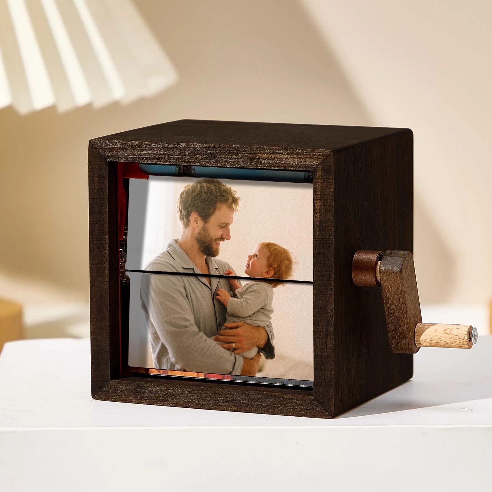 Father's Day Gifts Custom Photo Frame Custom Photo Flipbook Box Hand-crank Animation Machine