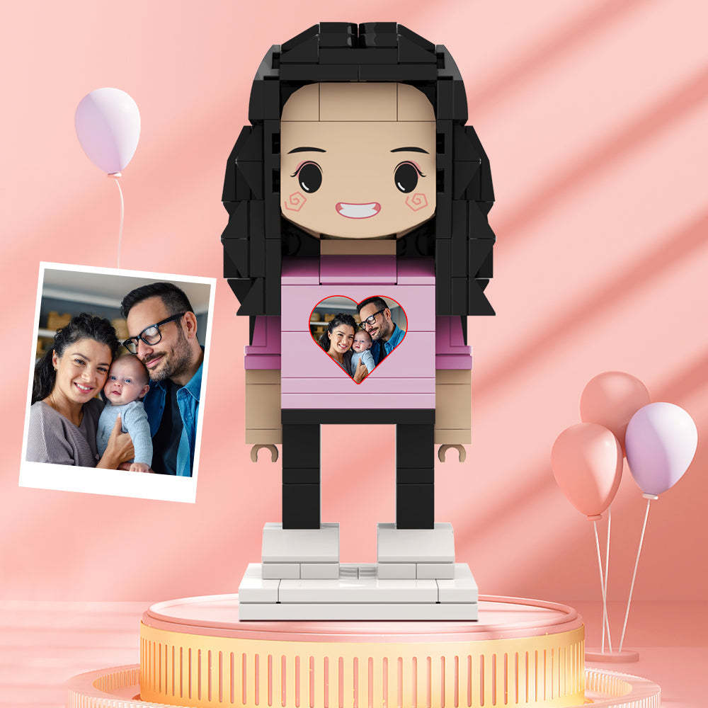 Valentine's Day Gifts Custom Brick Figures Personlized Picture Brick Figures - MyCustomBrickheadz
