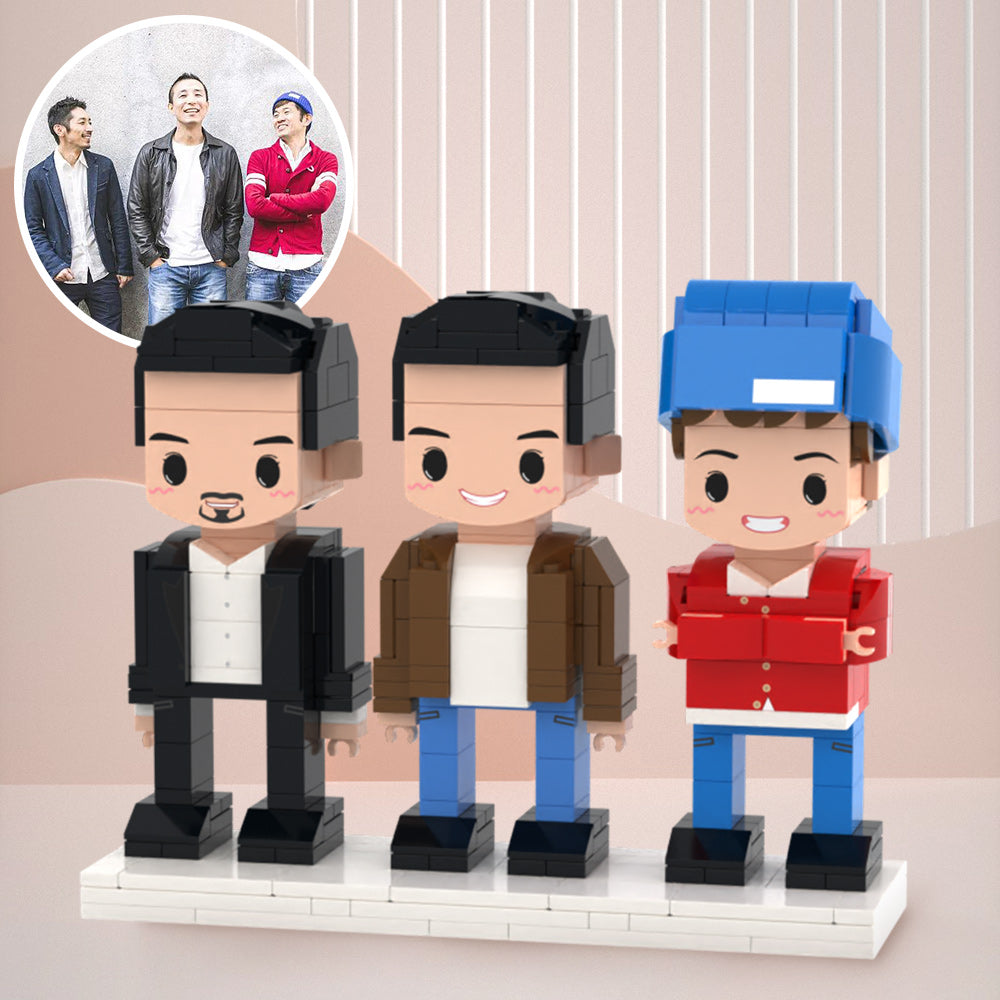 2 People Full Custom Brick Figures Customize Brick Figures Small Particle Block Toys