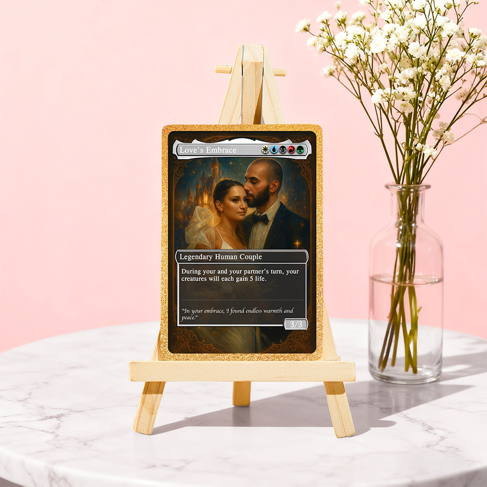 Custom Anime Couples Magic Card Personalized Photo Magic Anime Card Anniversary Gift for Couples - MyCustomBrickFigures