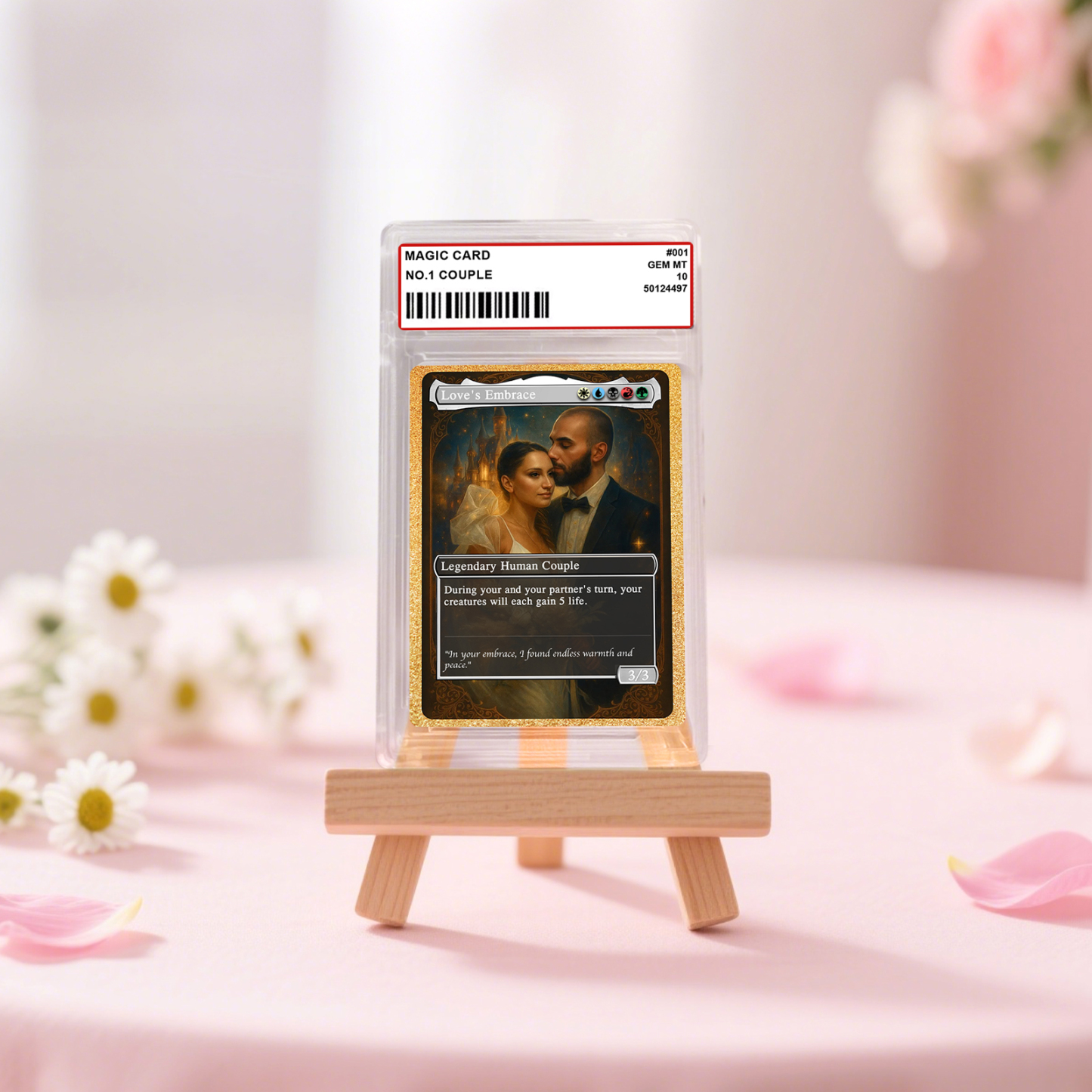 Custom Anime Couples Magic Card Personalized Photo Magic Anime Card Anniversary Gift for Couples - MyCustomBrickFigures