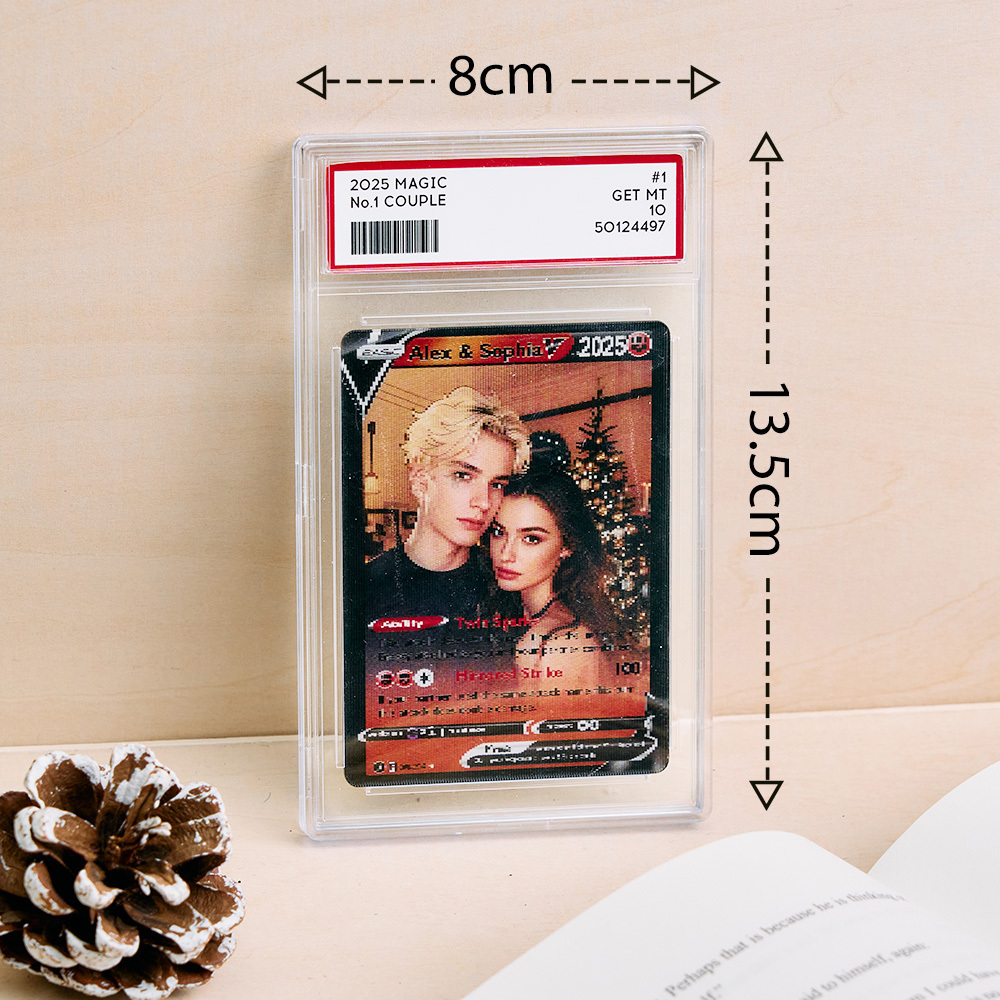 Custom Couple Anime Magic Lenticular Pokecard Unique Gift for Couples - MyCustomBrickFigures