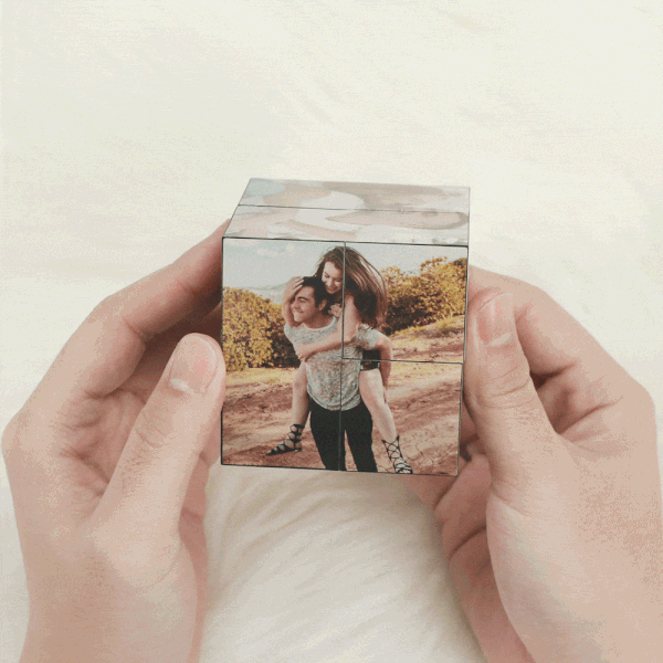 Custom Photo Cube Infinity Folding Multiphoto Cube Father's Day Gifts - Giftlab